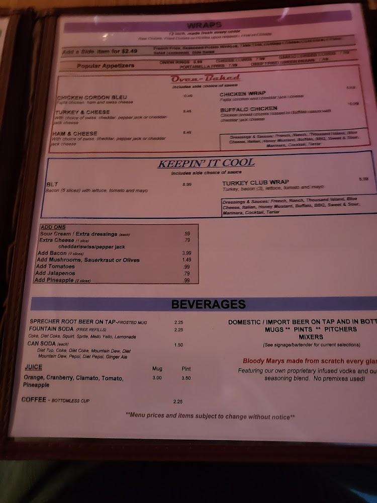 Amber Inn Bar & Grill Menu image 4
